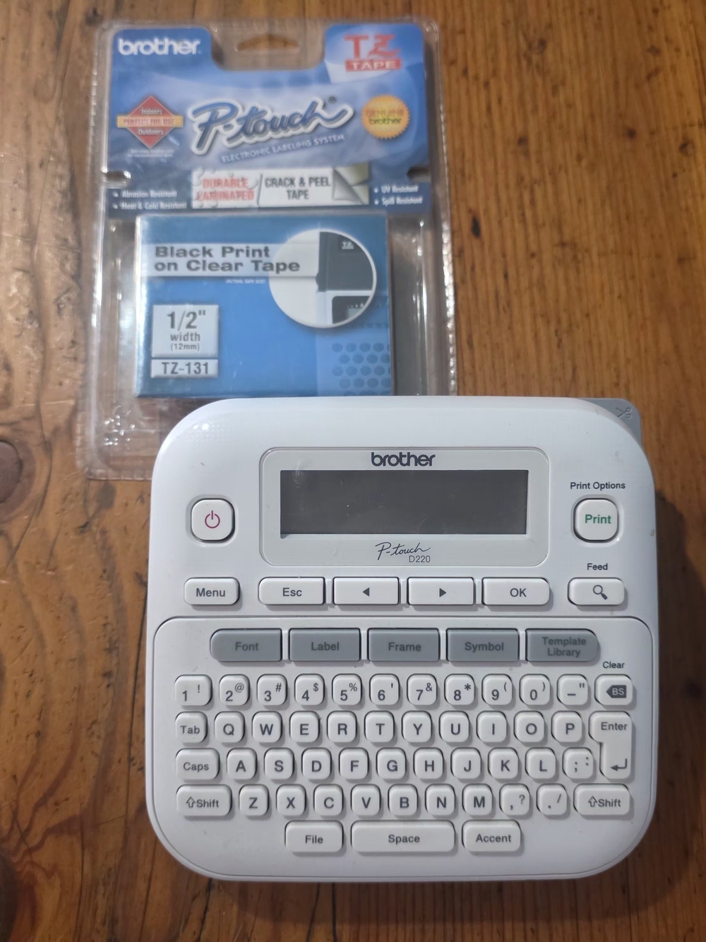 Brother P-touch Label Maker in White
